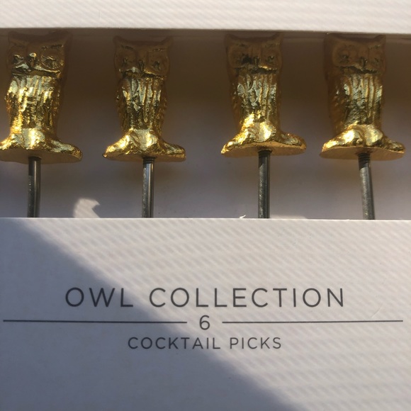 OWL, mini appetizers, cocktail picks by Williams Sonoma, HTF NIB set of six - Picture 4 of 8